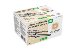 Cateter Periférico Intravenoso 18G - 100 Unid - Descarpack